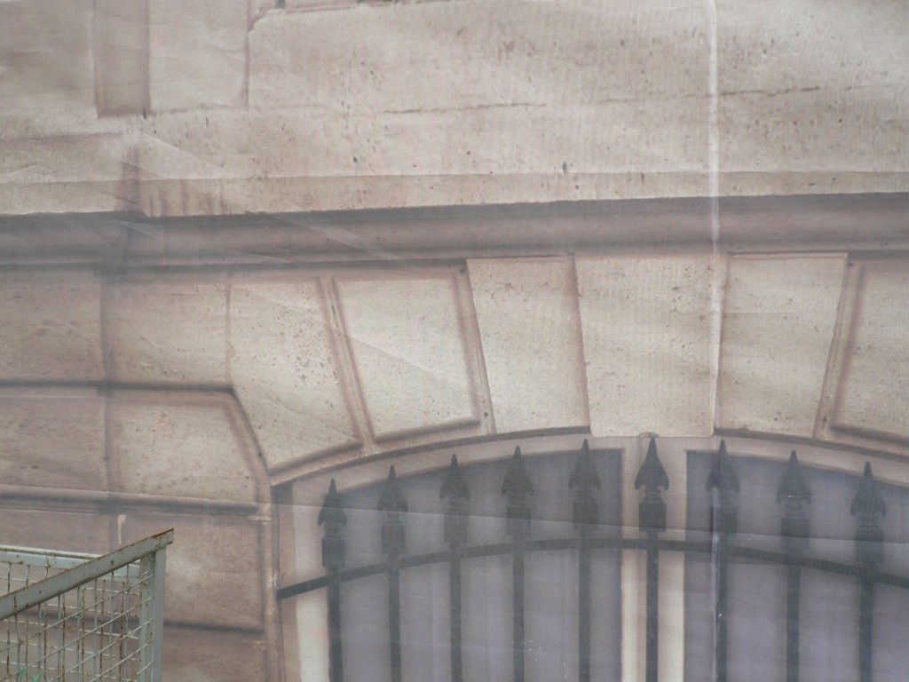 Jaquemart-Andre museum: detail of faux stonework and window.